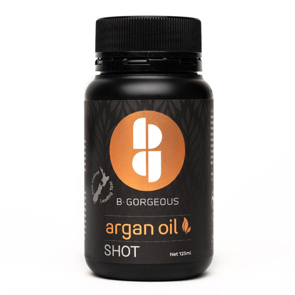 B.GORGEOUS ARGAN OIL TANNING SHOT: The "Argan Oil Blend" spray tanning solution is a premium  product designed to nourish and bronze, especially beneficial for those with dry skin. Argan oil is renowned for its moisturizing and skin-loving properties.
