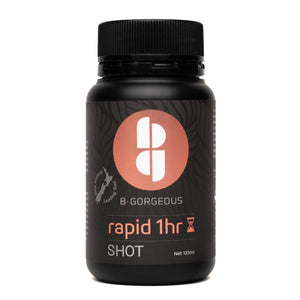 B.GORGEOUS RAPID 1HR TANNING SHOT:B.Gorgeous 1HR "Rapid" 1L:This 1-hour rapid tanning solution is designed for those who need a tan in a hurry. 
 * Ultra-Fast Development:
   * The defining feature is its rapid development time. It's formulated to product